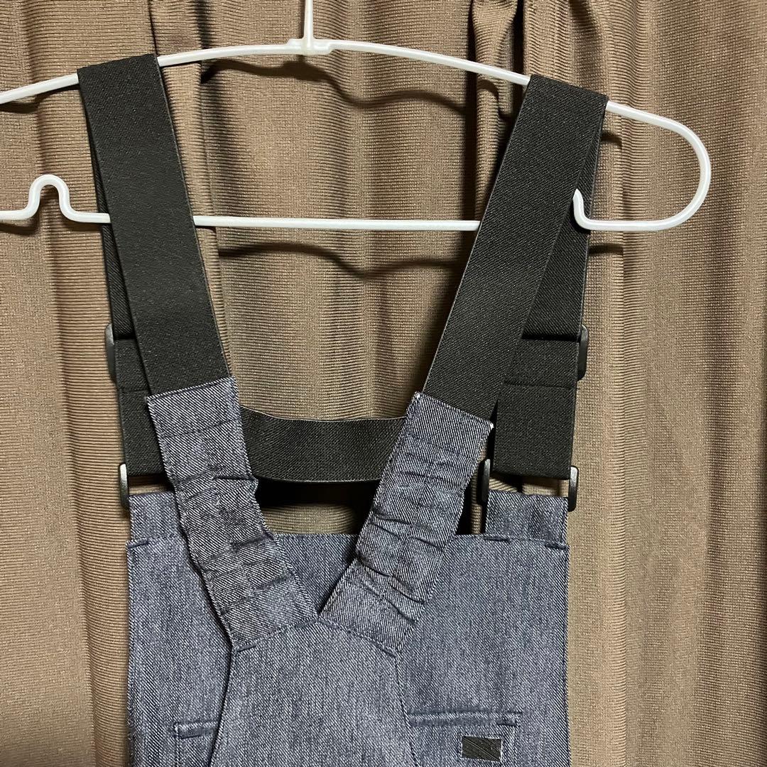 【1回着用】AA HARD WEARスノーボードウェア　デニムオーバーオールM