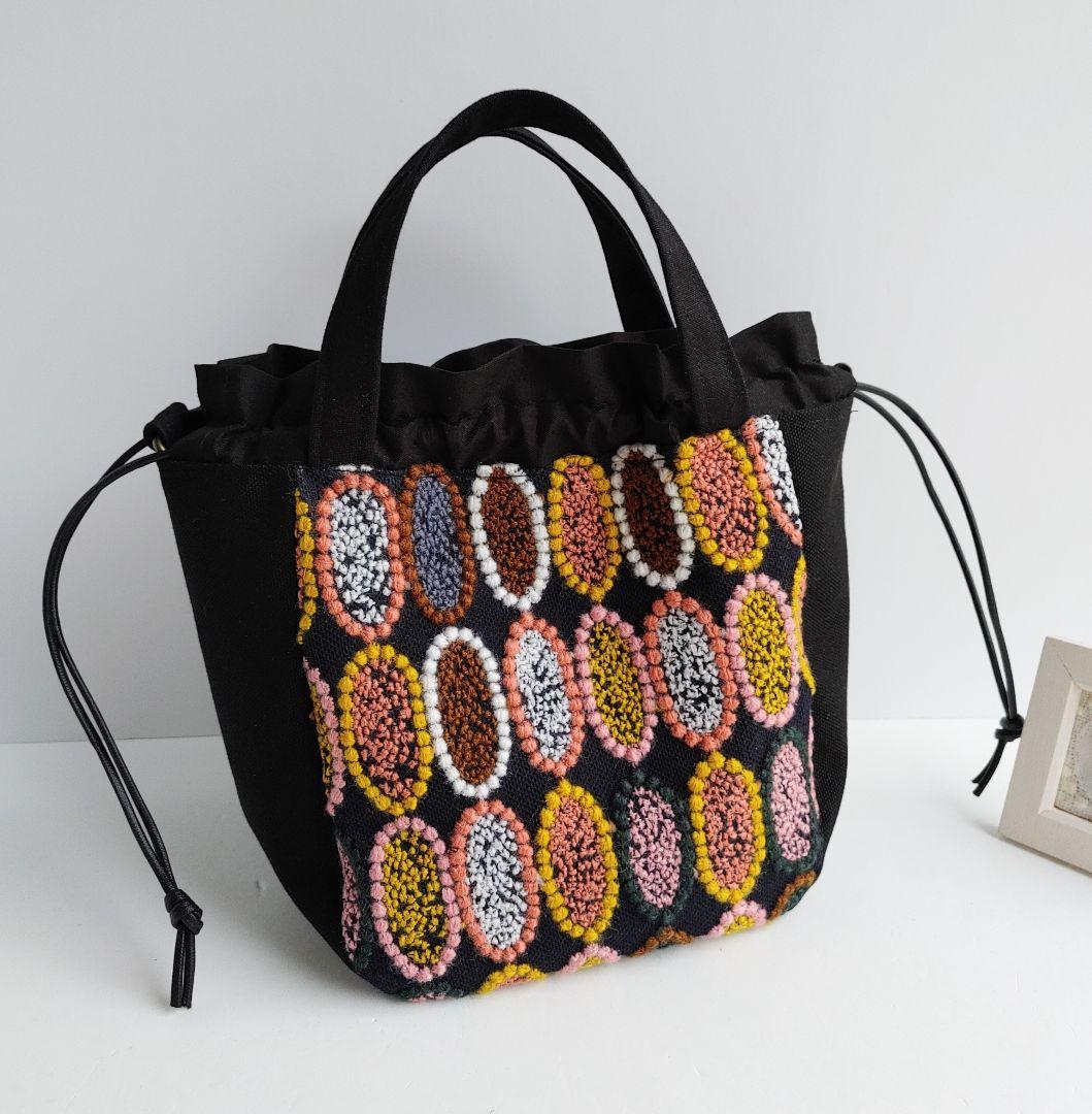 1点のみミナペルホネン 激レアtarte 小ぶり巾着バッグ ショルダーにも