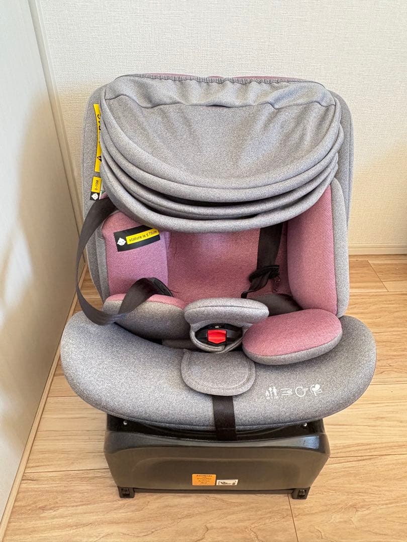 一回しか使ってなかったJovikids 回転式チャイルドシート日差しカバー付き