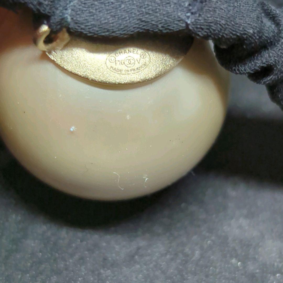 シャネル ヘアアクセサリー ヘアゴム シュシュ ココ F15V フェイクパール