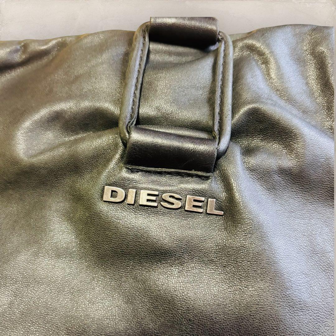 DIESEL ディーゼル ボストンバッグ レザー 黒