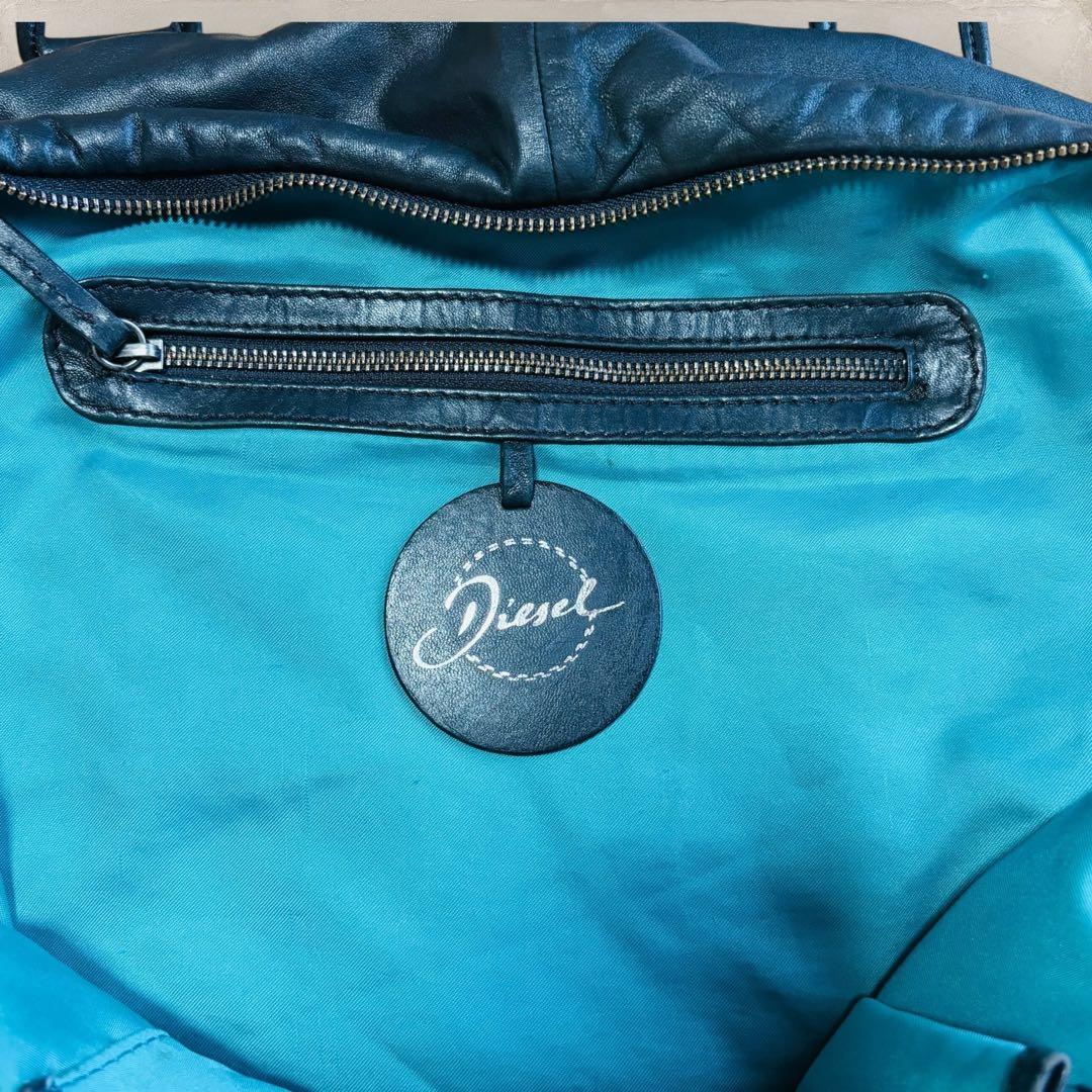 DIESEL ディーゼル ボストンバッグ レザー 黒