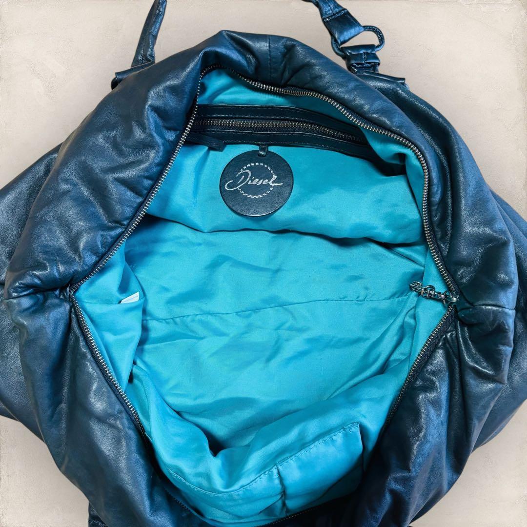 DIESEL ディーゼル ボストンバッグ レザー 黒