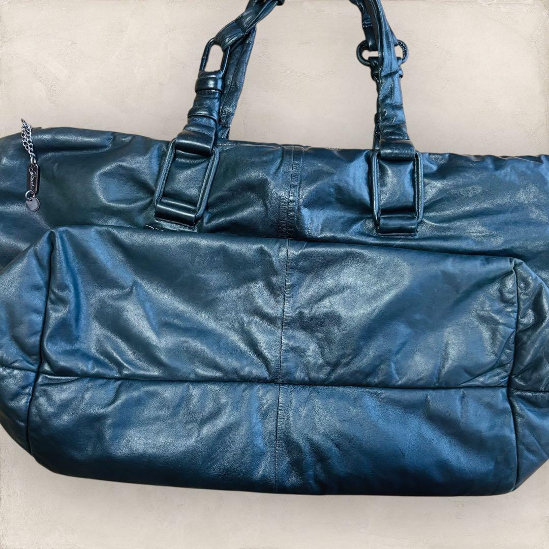 DIESEL ディーゼル ボストンバッグ レザー 黒