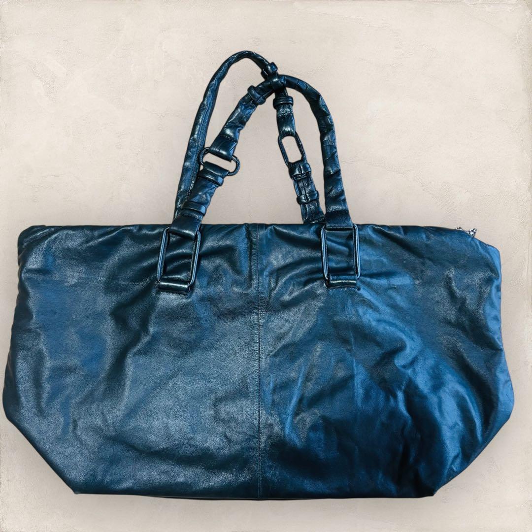 DIESEL ディーゼル ボストンバッグ レザー 黒