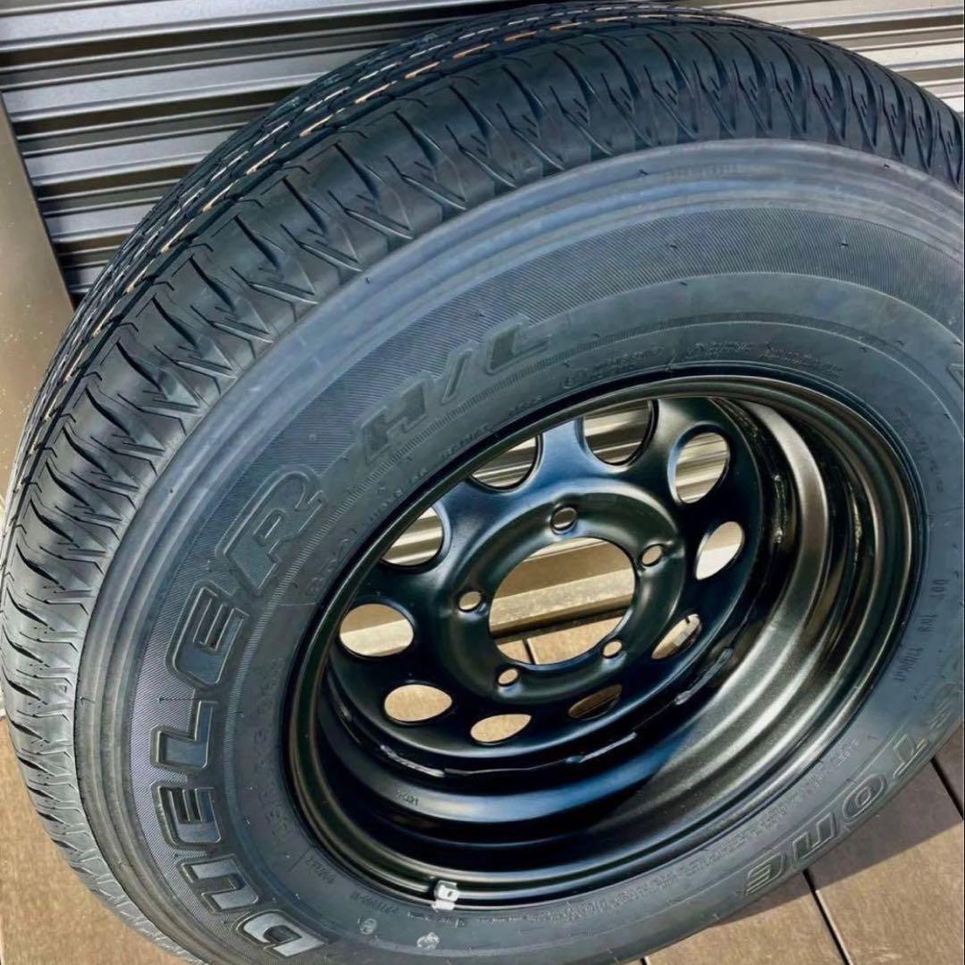 ブリヂストン デューラー15インチ タイヤ・ホイールセットJＣ74ノマド新車外し