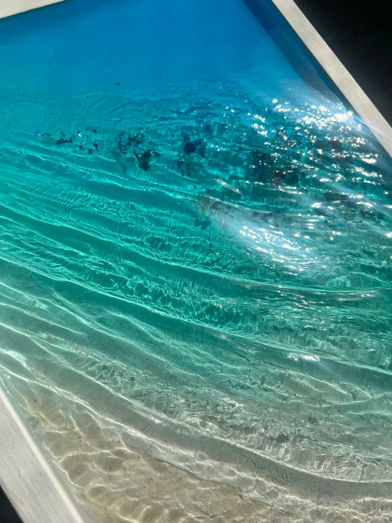 【レジンアート】波紋アート／B4size／アートパネル／壁掛け可能