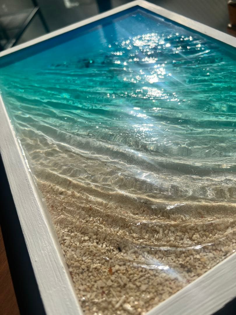 【レジンアート】波紋アート／B4size／アートパネル／壁掛け可能