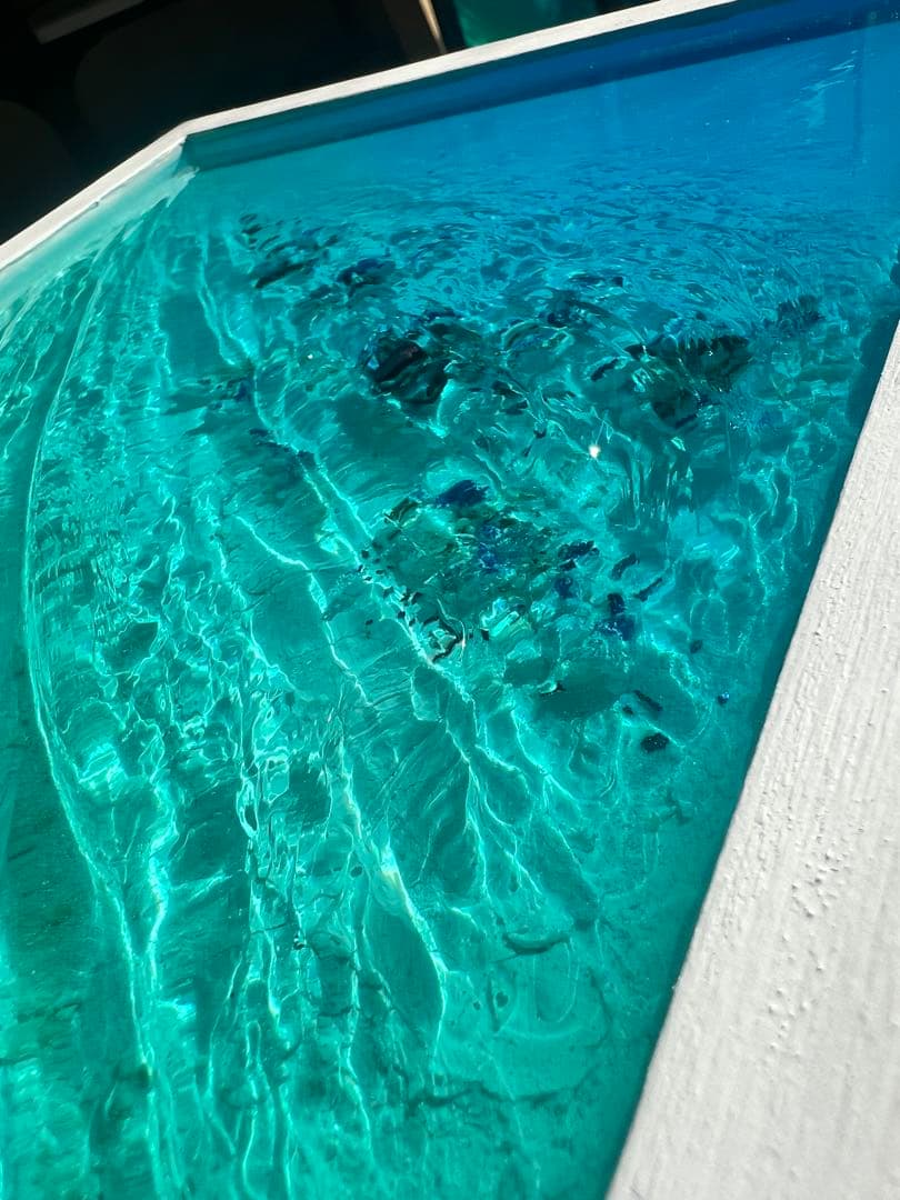 【レジンアート】波紋アート／B4size／アートパネル／壁掛け可能