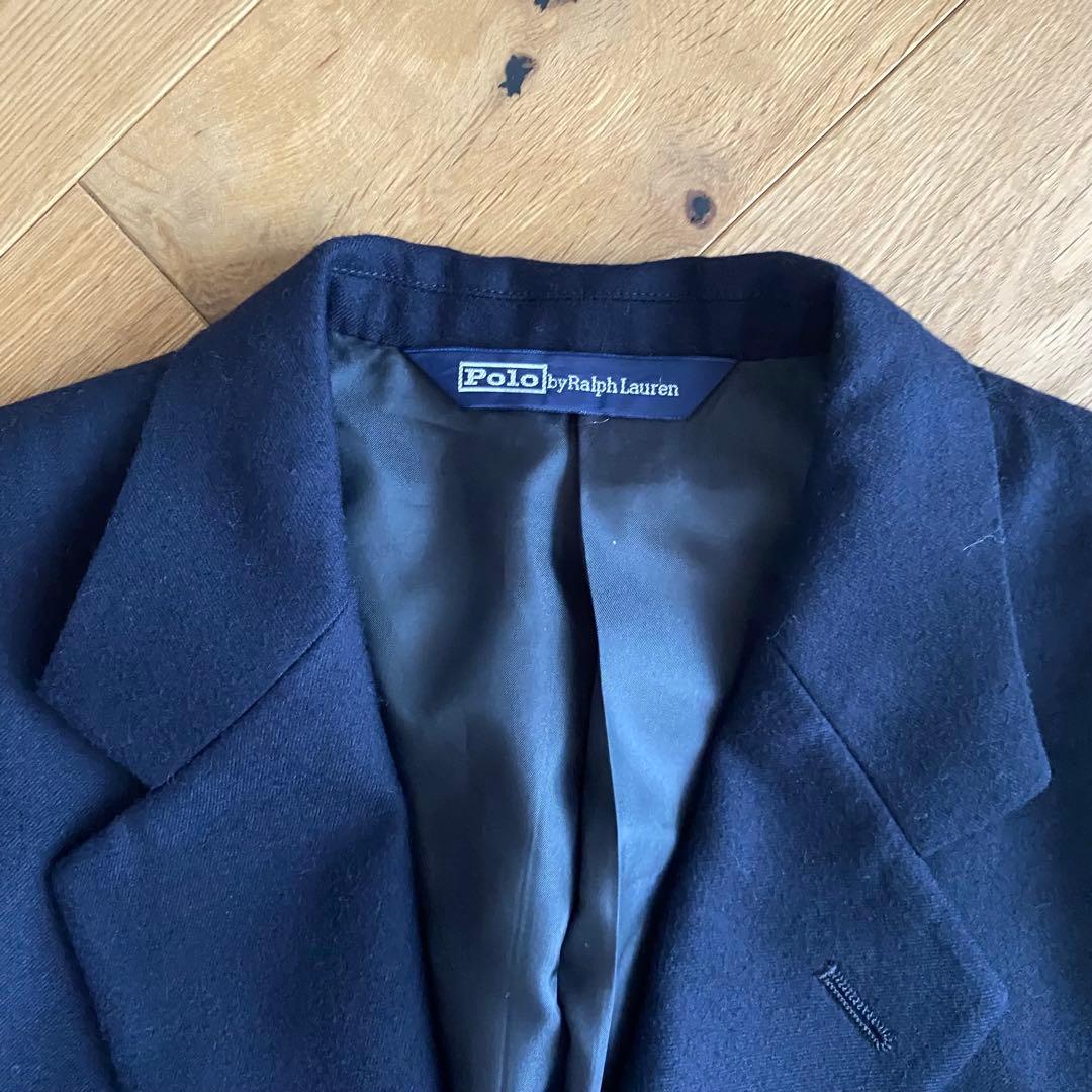 【冠婚葬祭】Ralph Lauren 金ボタン 紺ブレ　160 セットアップ人気