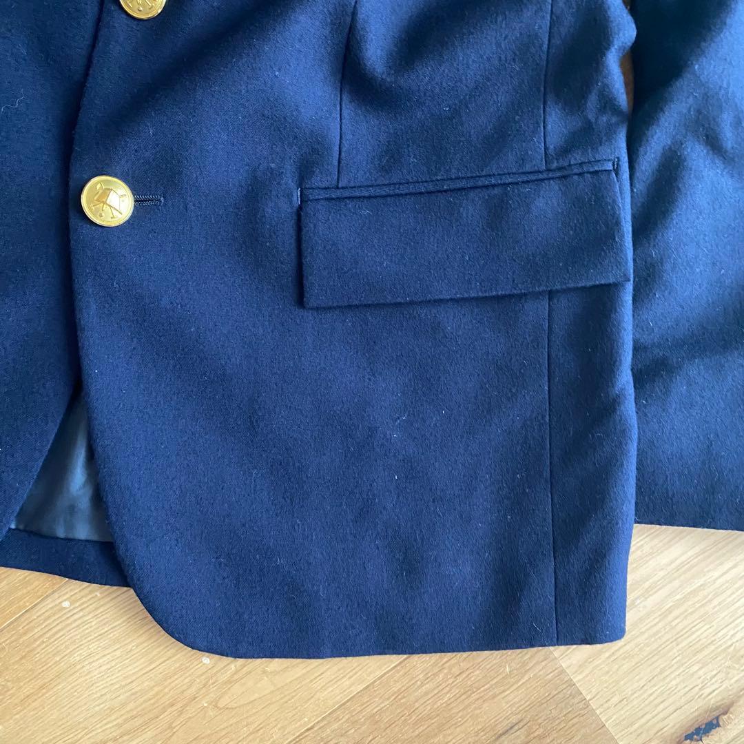 【冠婚葬祭】Ralph Lauren 金ボタン 紺ブレ　160 セットアップ人気