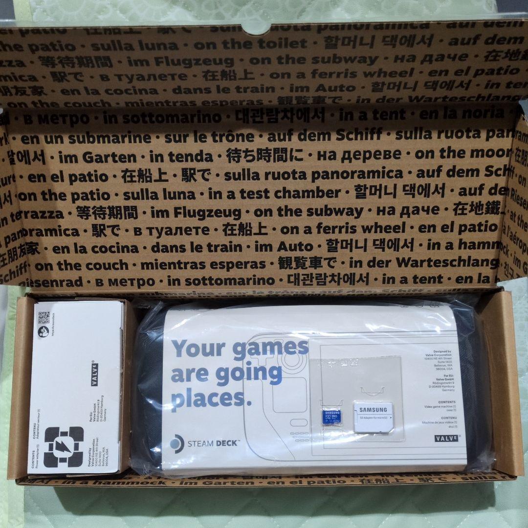 Steam Deck 64GB（付属品あり）+ 512GB microSD