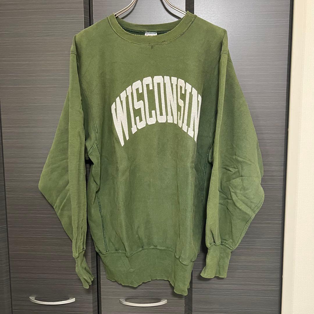 90s チャンピオン リバースウィーブ ウィスコンシン XLサイズ グリーン