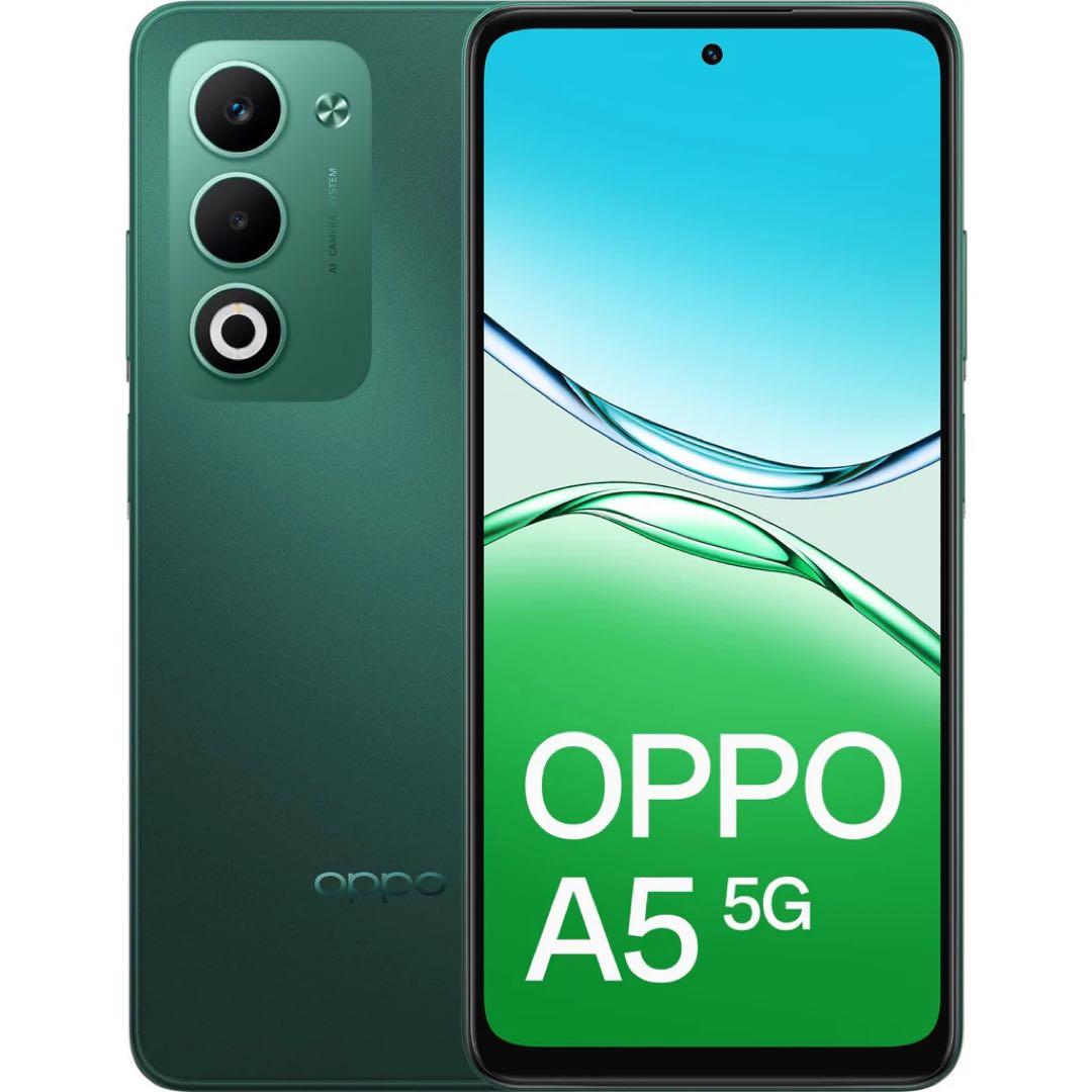 ③ OPPO A5 5G グリーン 128GB SIMフリー　防水・防塵