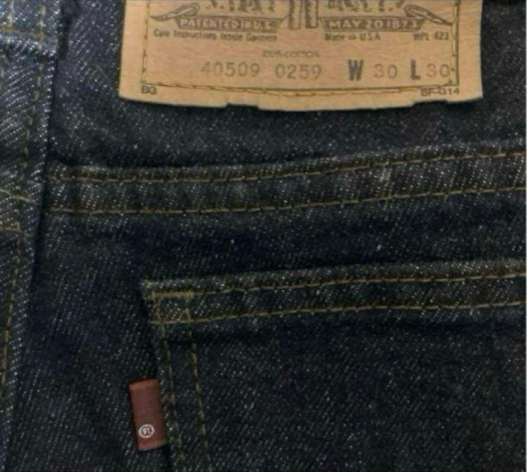 Levi's 40509-0259 ブラック 先染めUSA 80S
