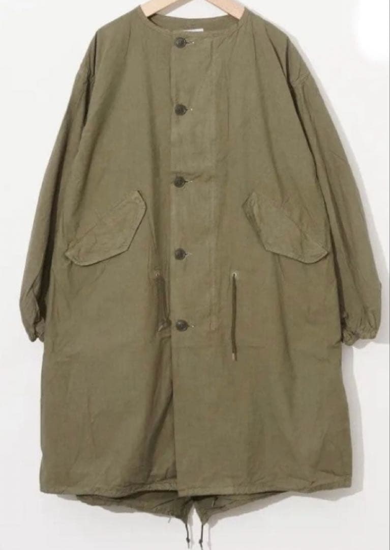 新品オーディナリーフィッツORDINARY FITS ノーカラーモッズコート