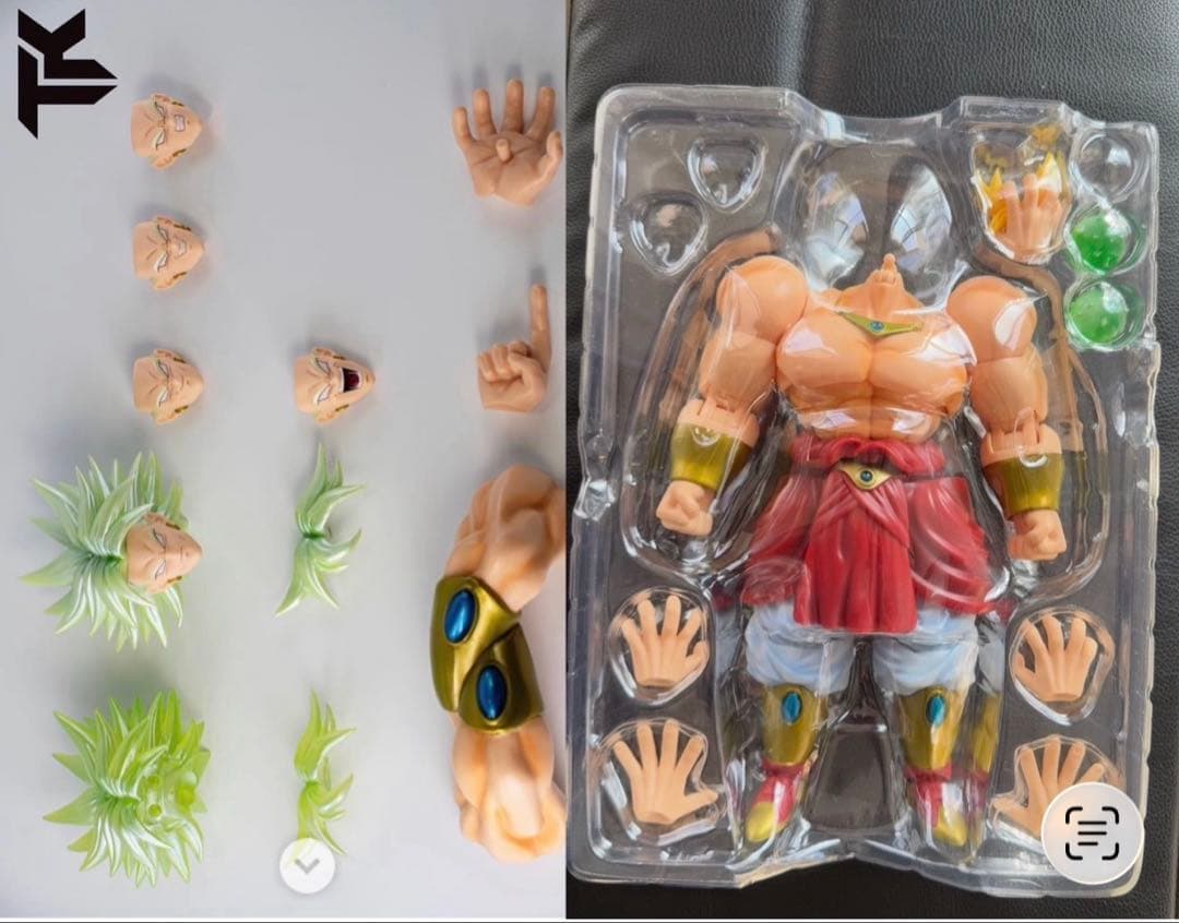 ブロリー カスタムヘッドパーツセット+ブロリー 素体　ドラゴンボール