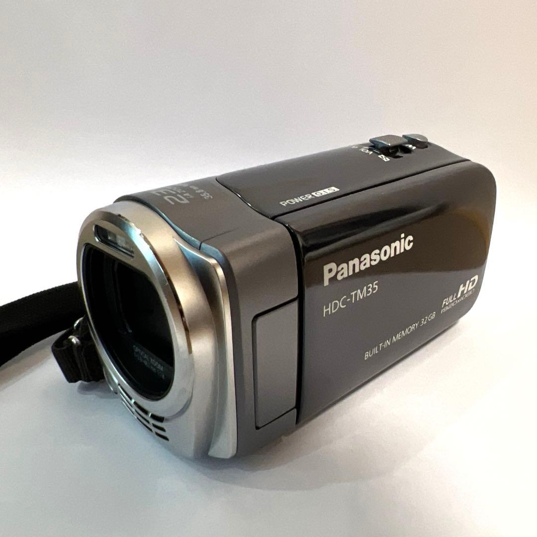 Panasonic HDC-TM35 ビデオカメラ 純正ケース付