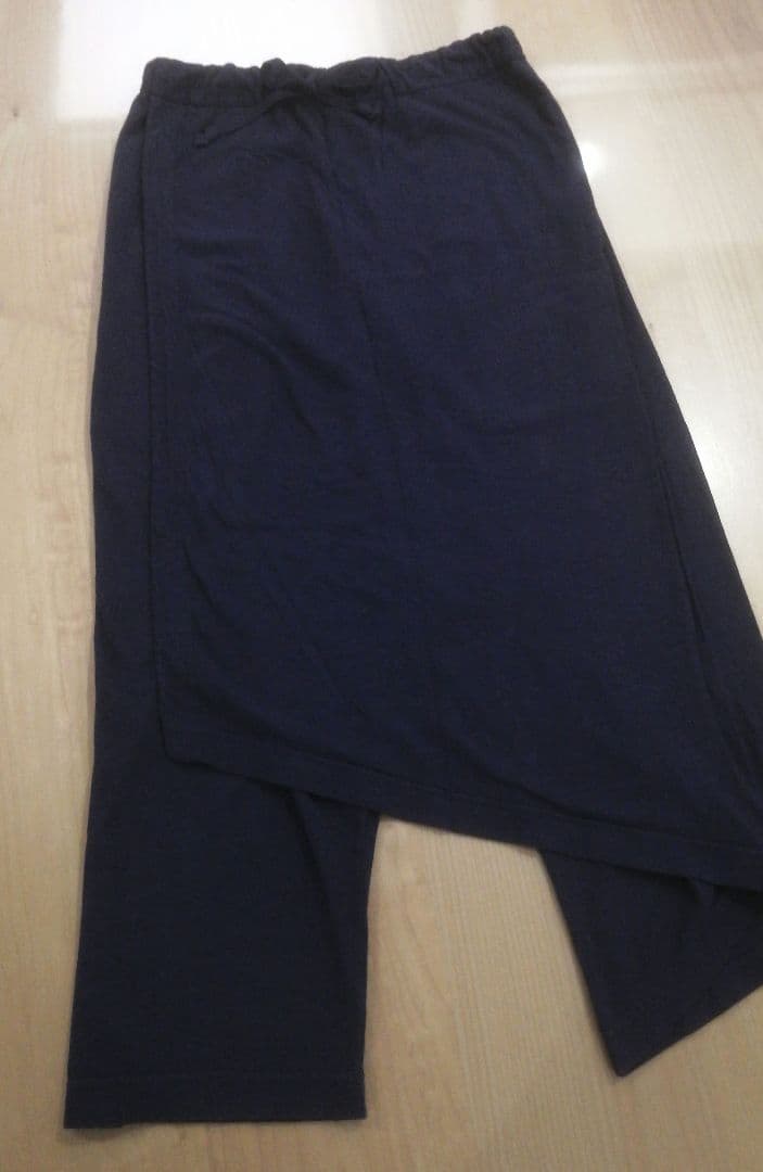 キャピタル　ラップパンツ　タイパンツ風　サルエル　ネイビー　2 ウエストゴム