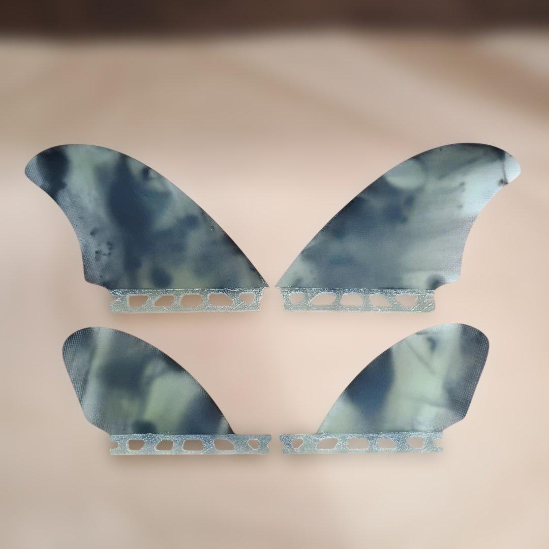 マチャドクワッド系　アートグラス仕様　クワッドフィン　フューチャーフィン対応