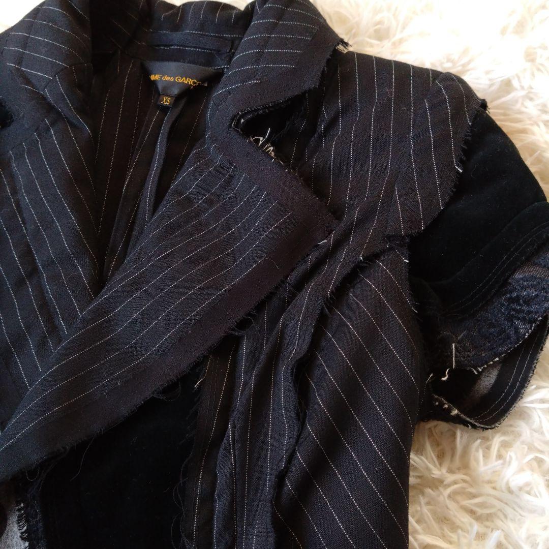 コムデギャルソン 異素材MIX ドッキング テーラードジャケット タキシード