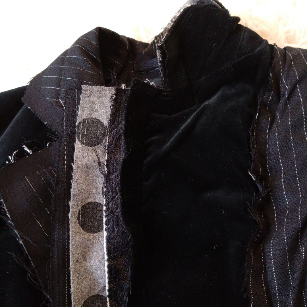 コムデギャルソン 異素材MIX ドッキング テーラードジャケット タキシード