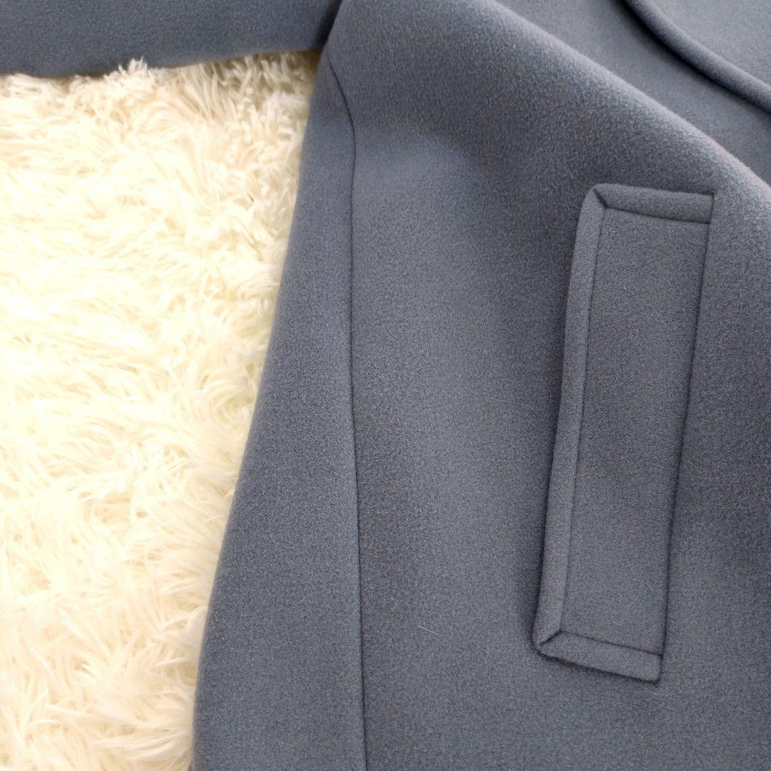 イエナ IENA ダブルモッサコート ダブル チェスター 36 サックスブルー