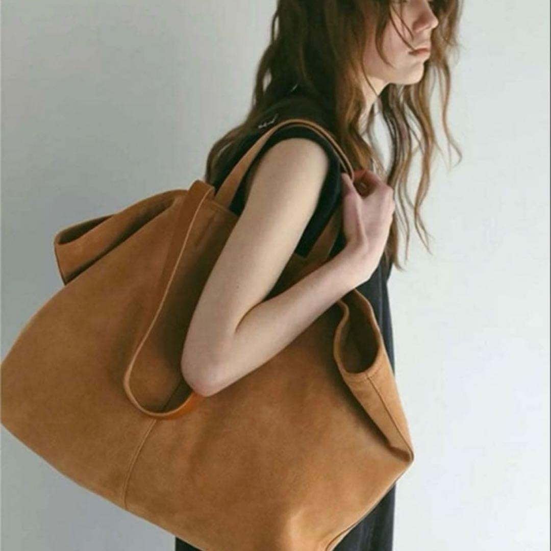 ETRETOKYO スエードビッグトートバッグ