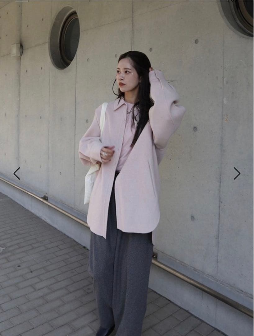 TODAYFUL Wool Shirts Jacket ピンク 38