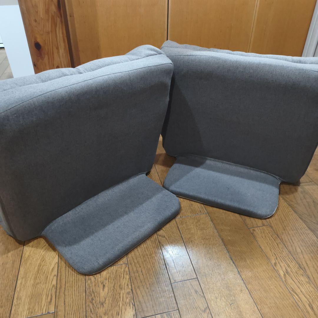 【状態良★】カインズ 2点セット 座布団にもなる背もたれイス F-Lepoco