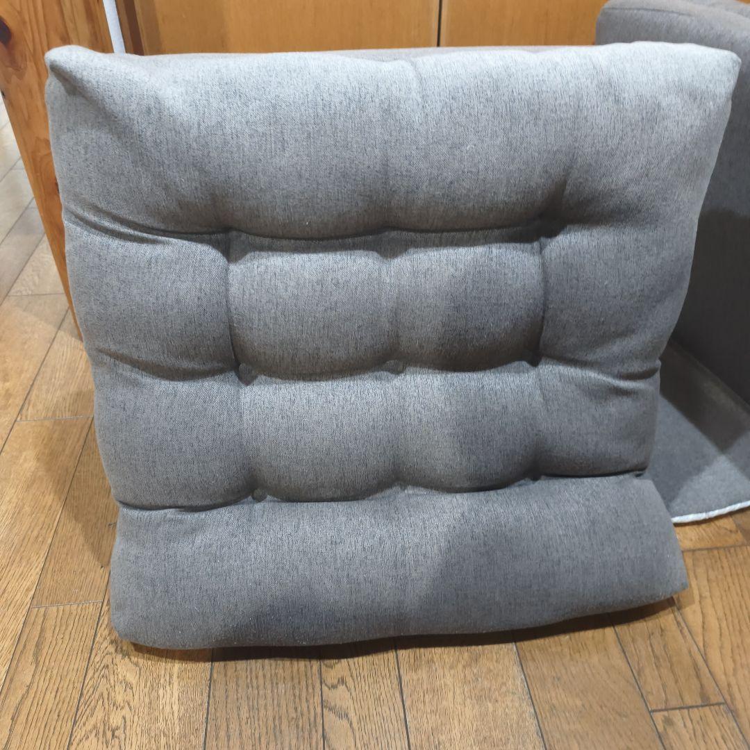 【状態良★】カインズ 2点セット 座布団にもなる背もたれイス F-Lepoco