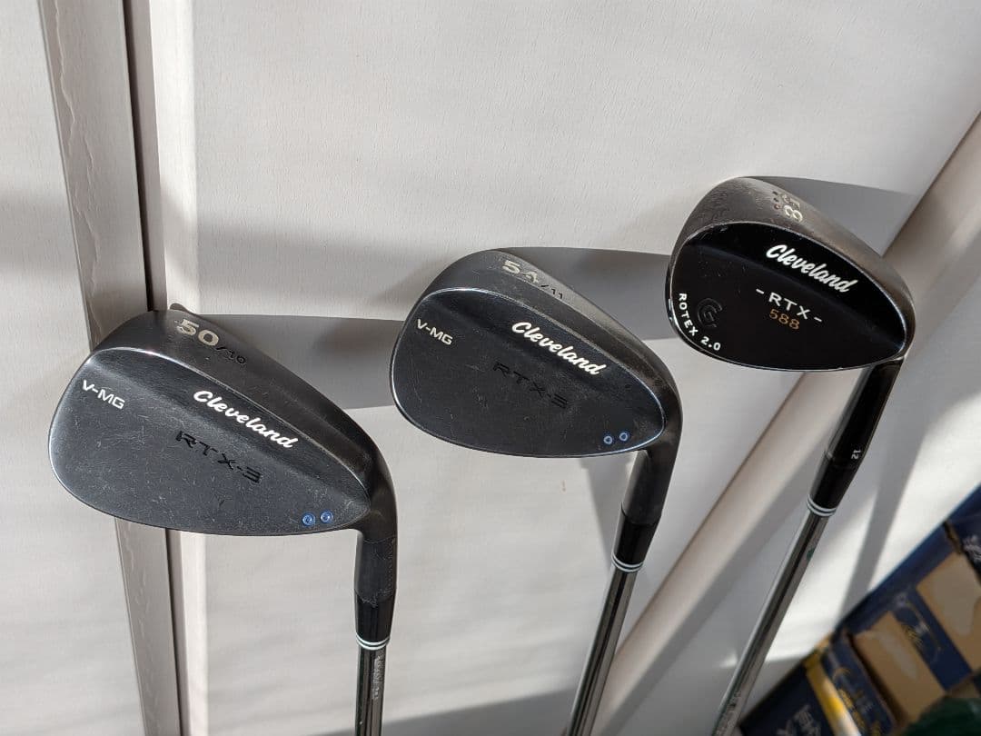 Cleveland ブラックサテン ウェッジ 50度 54度 58度 3本セット