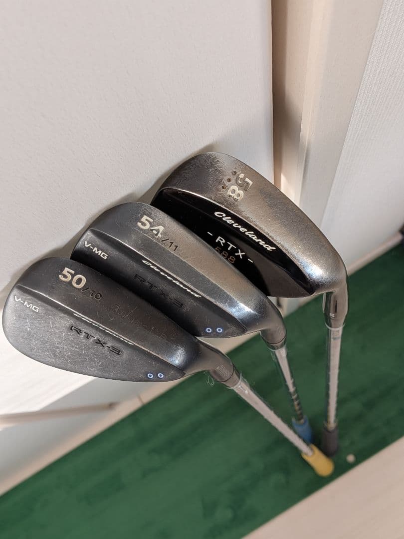 Cleveland ブラックサテン ウェッジ 50度 54度 58度 3本セット