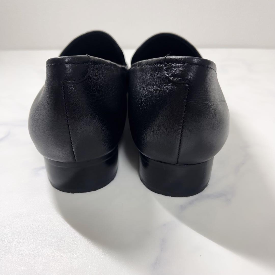 【未使用級】リーガル F25M スリッポン フラットシューズ レザー 24cm黒