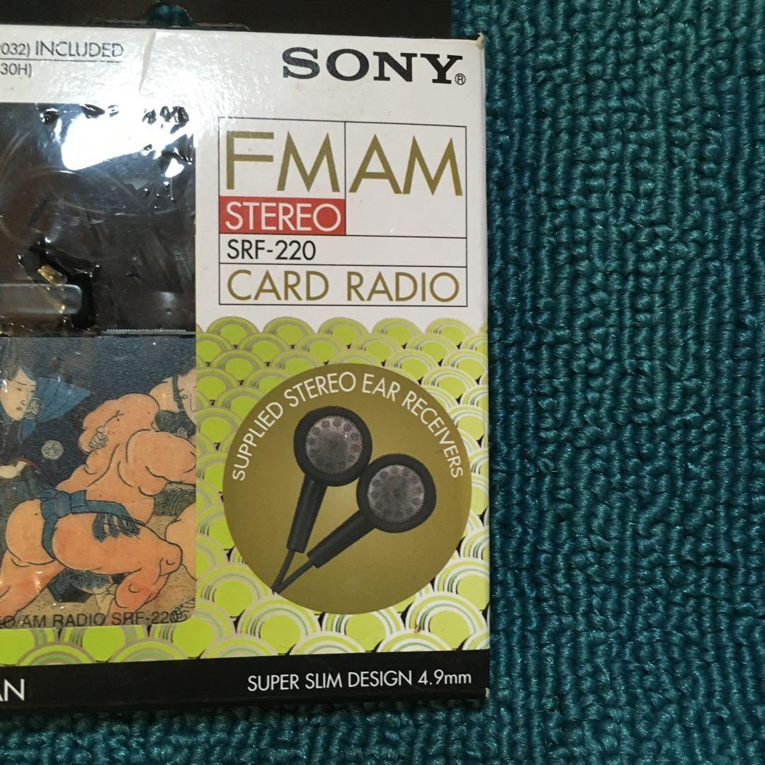 SONY カードラジオ　SRF-220