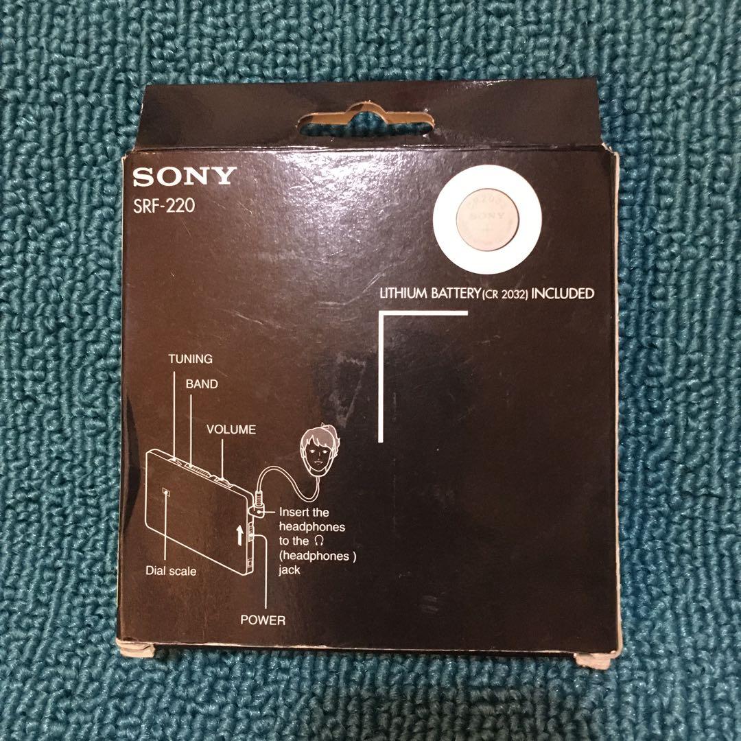 SONY カードラジオ　SRF-220