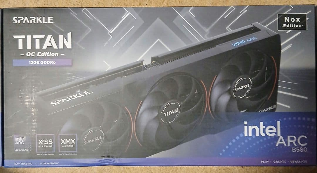 SPARKLE Intel Arc B580 TITAN シリーズ