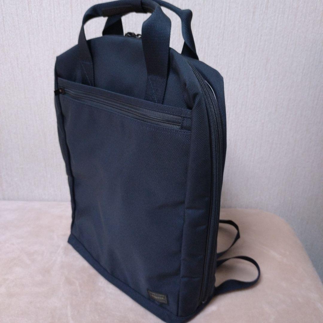 【極美品】PORTER STAGE 2WAY リュック ビジネスバッグ ネイビー