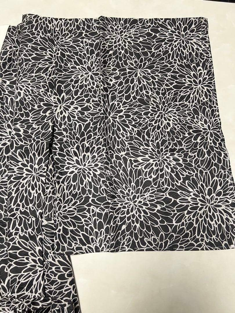 正絹花柄 無双長襦袢　未使用