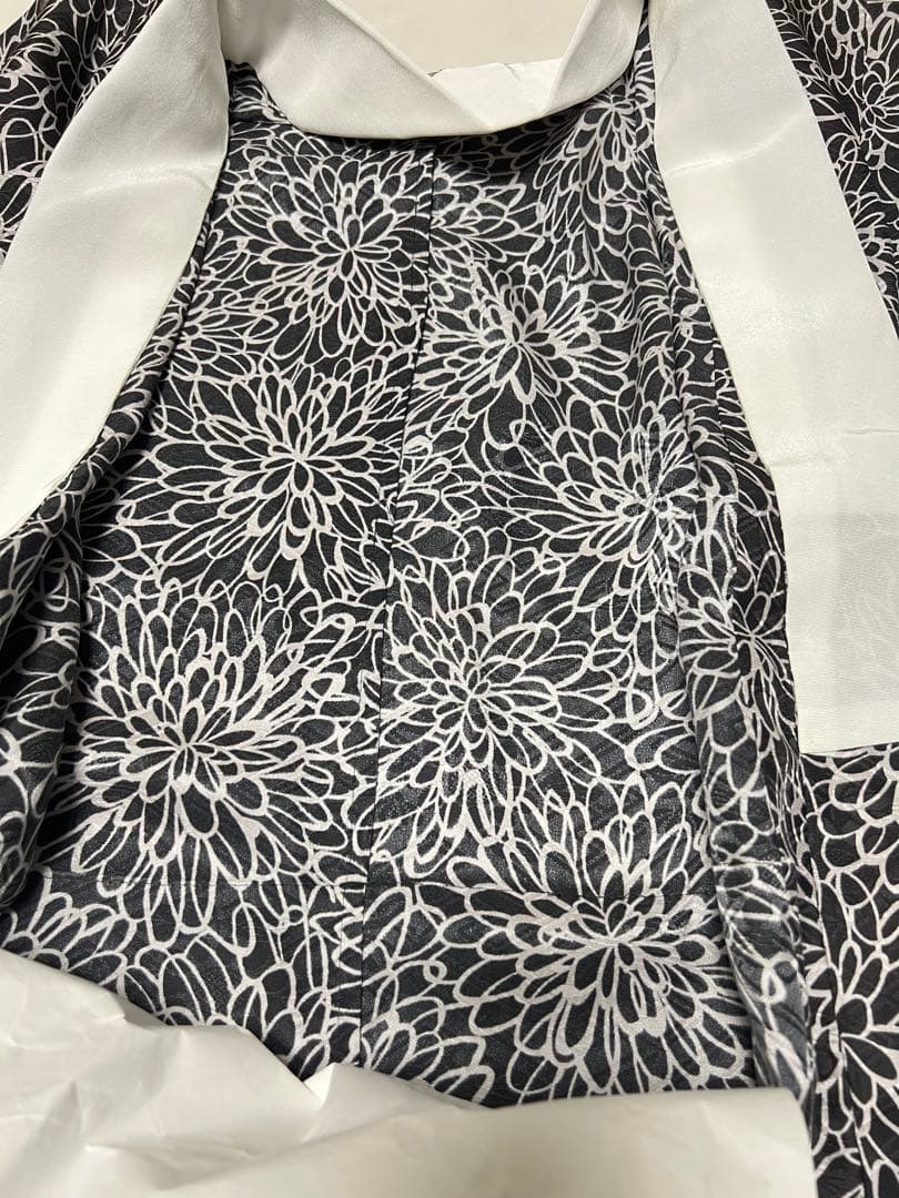 正絹花柄 無双長襦袢　未使用