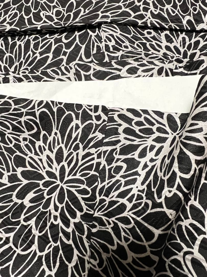 正絹花柄 無双長襦袢　未使用