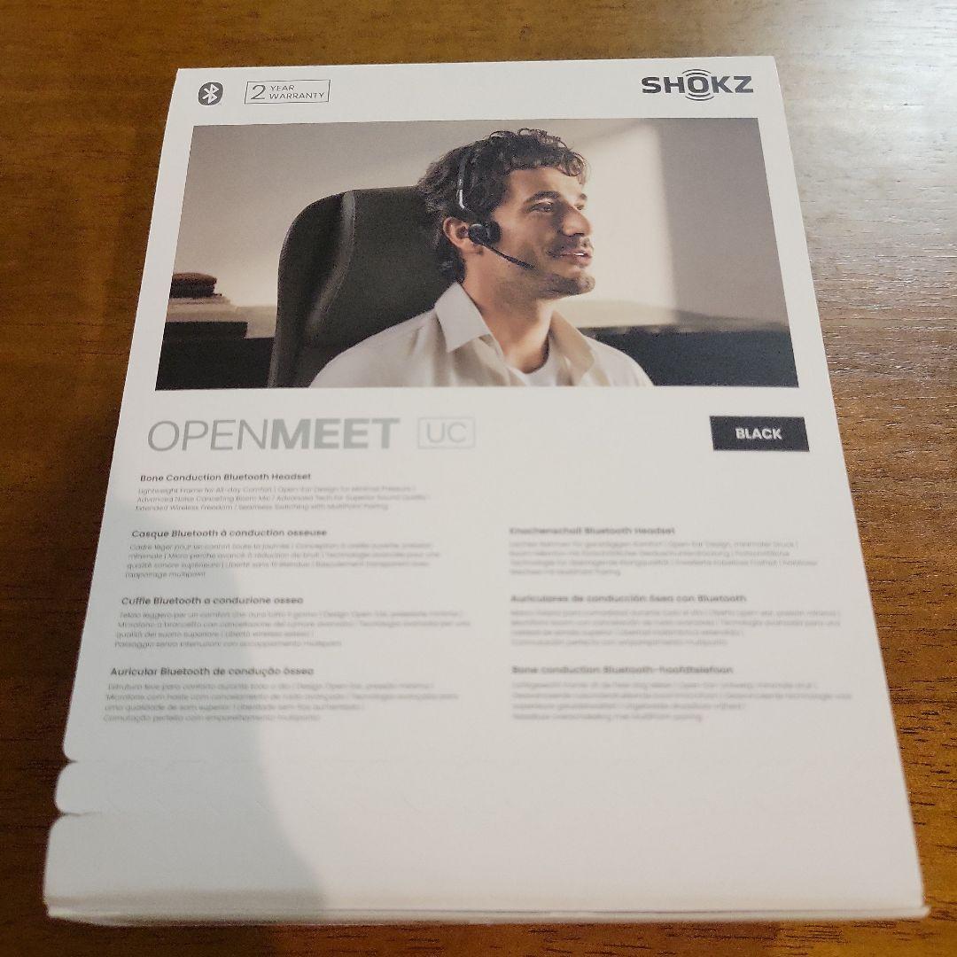 【新品、未使用、未開封】SHOKZ OPENMEET 骨伝導イヤホン