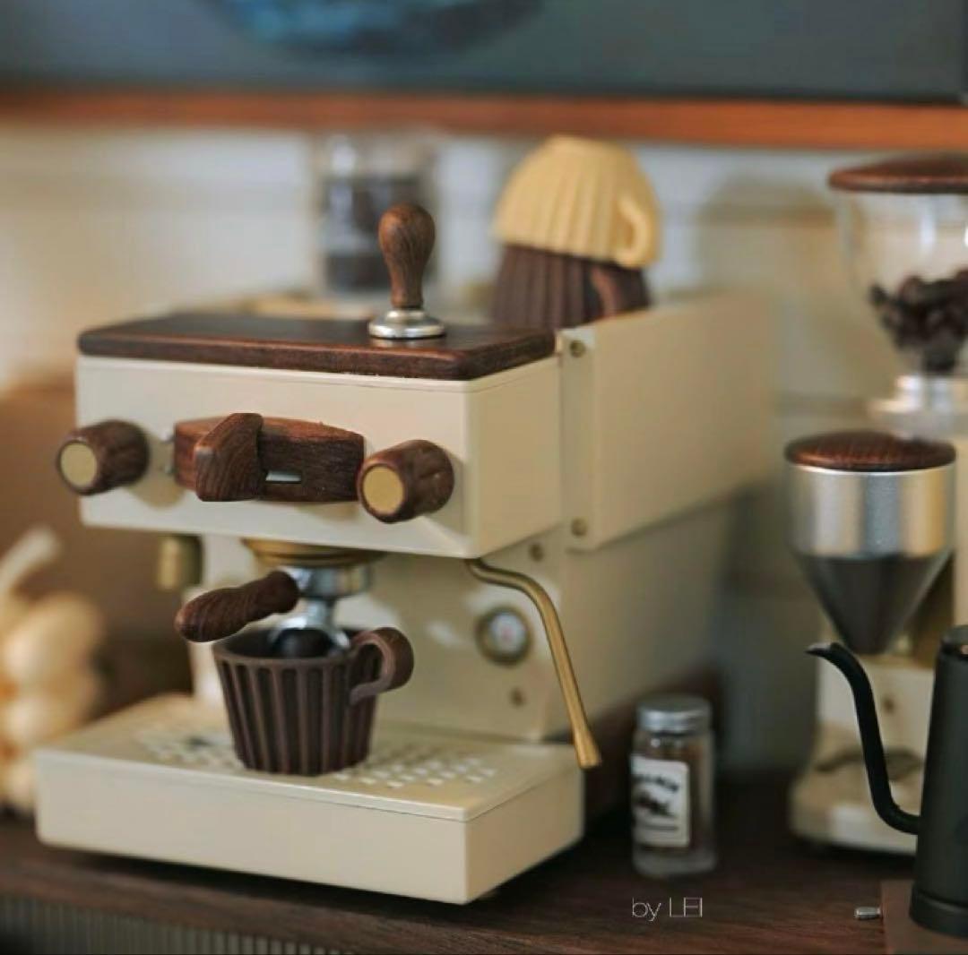 専用ページ　ミニチュア　コーヒーマシン　エスプレッソマシン　クリームホワイト