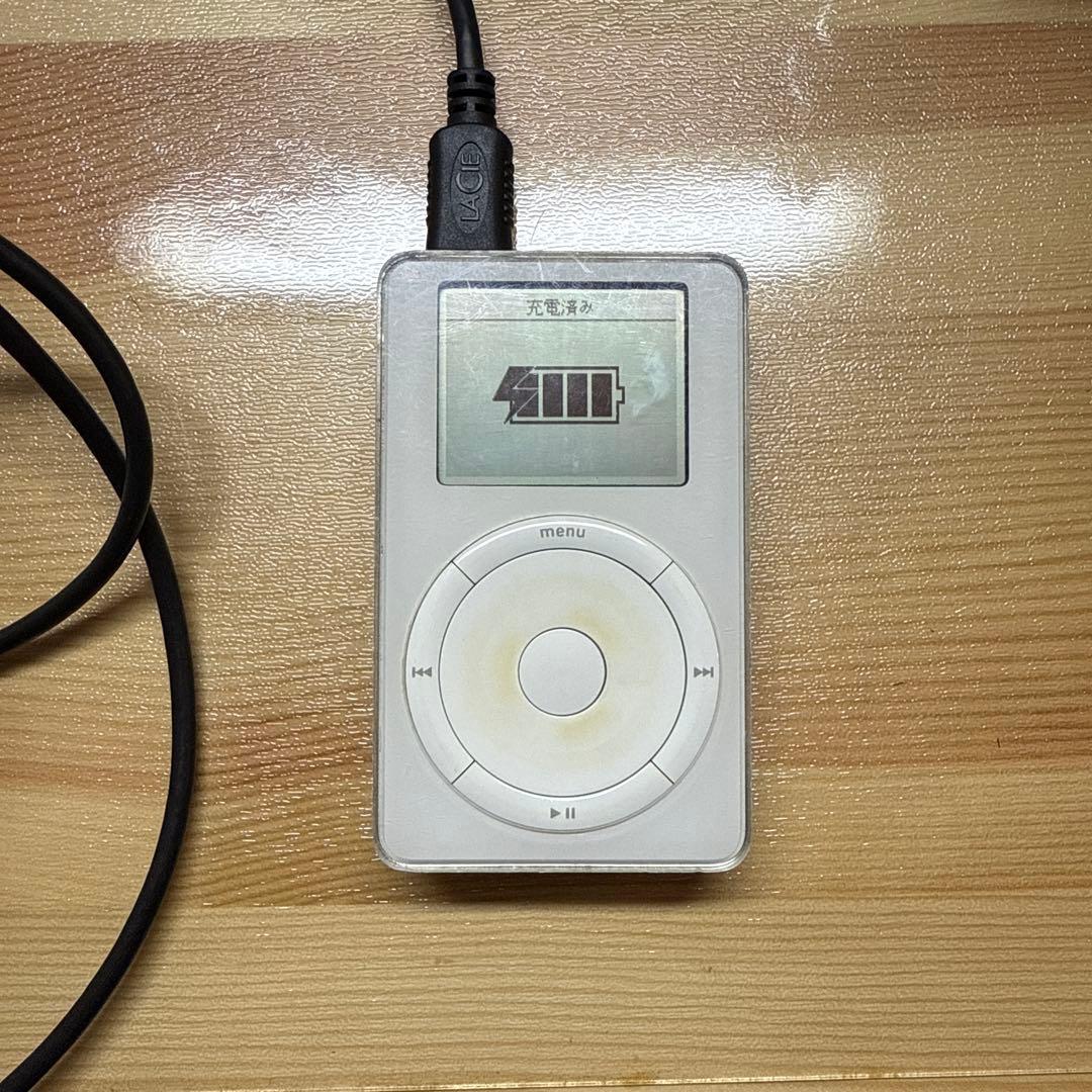 初代iPod 5GB 動作確認済み　純正アダプター付属