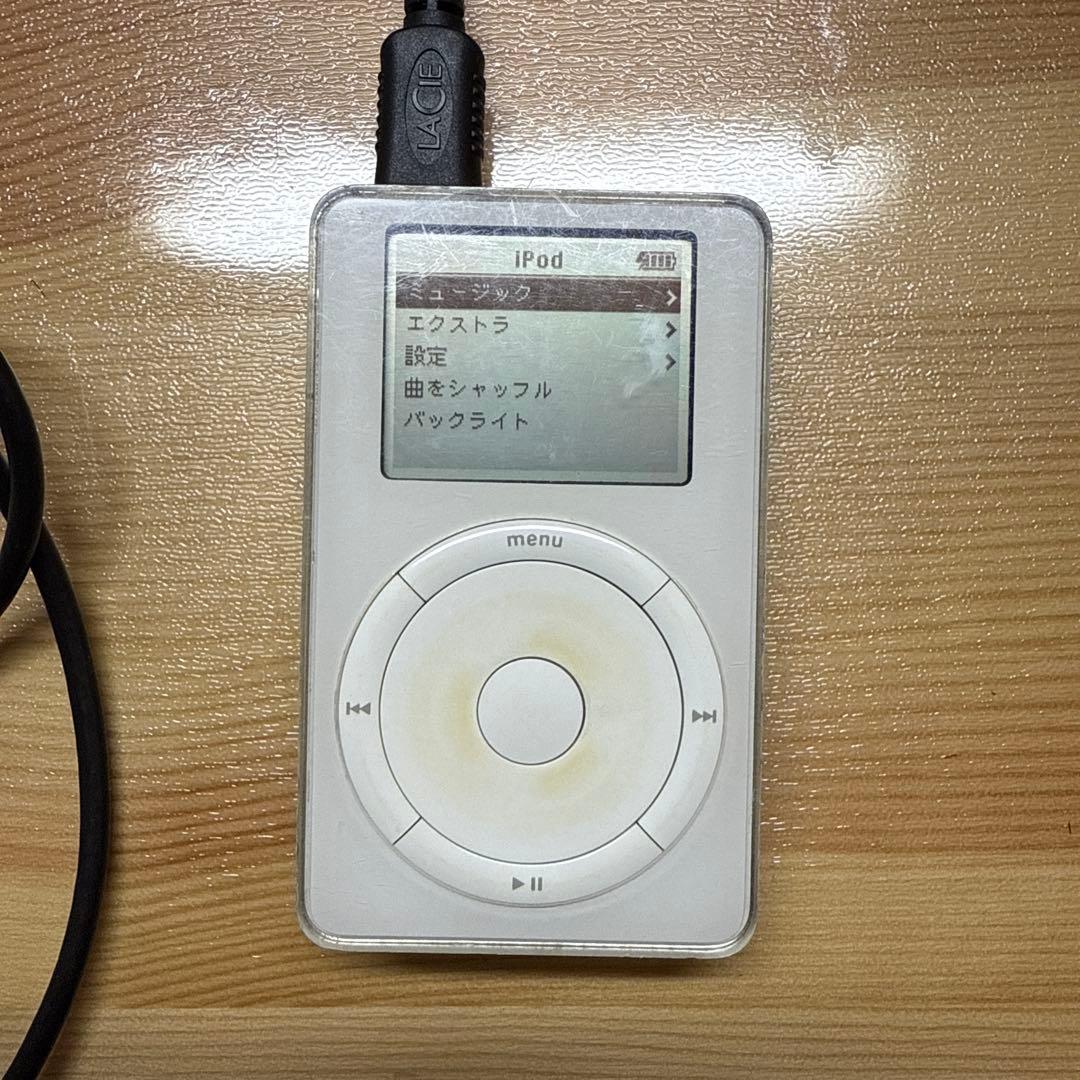 初代iPod 5GB 動作確認済み　純正アダプター付属