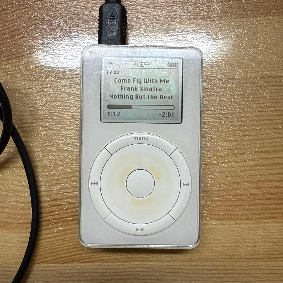 初代iPod 5GB 動作確認済み　純正アダプター付属