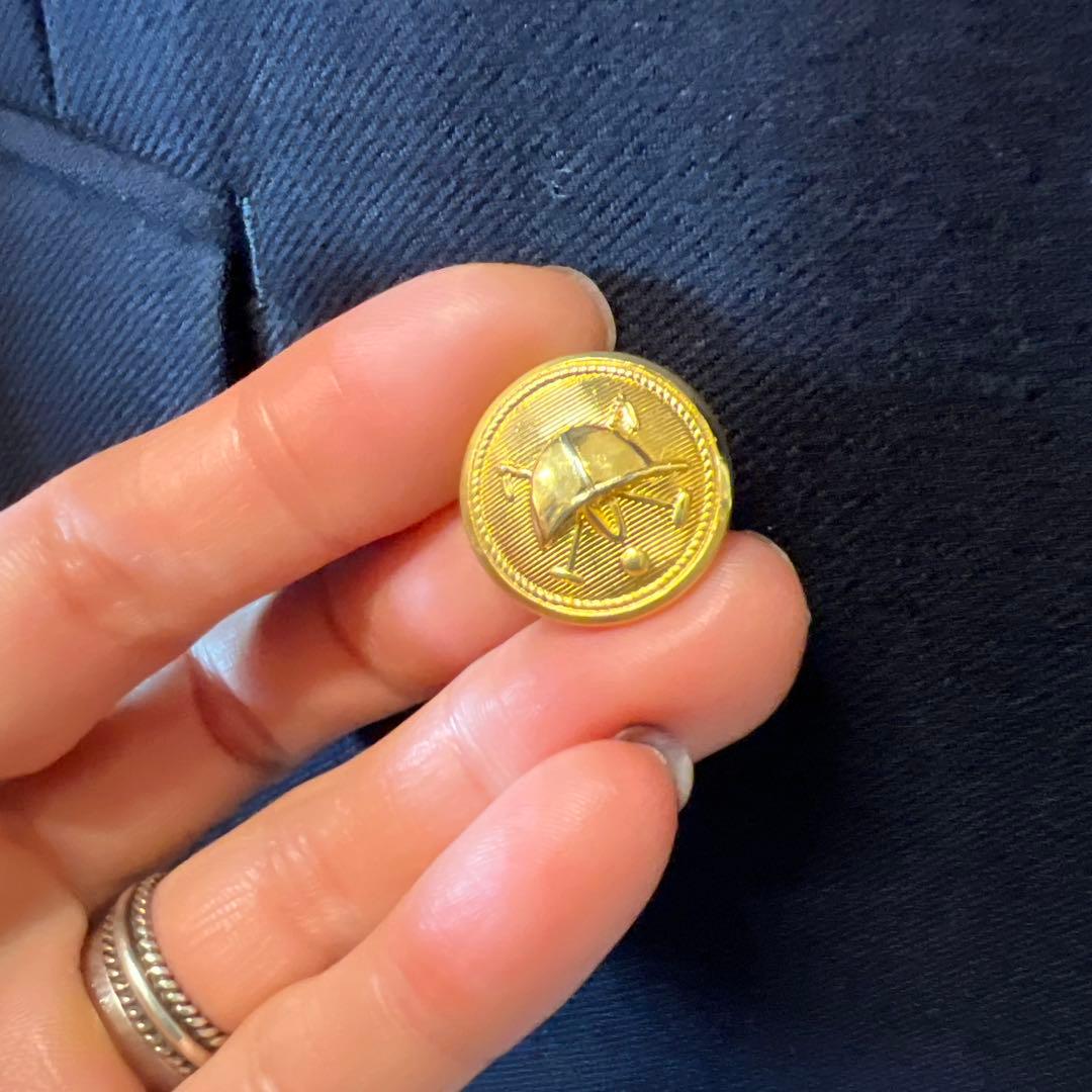 RalphLauren長袖シャツ L紺ブレザーダブル　ジャケット➕シャツセット