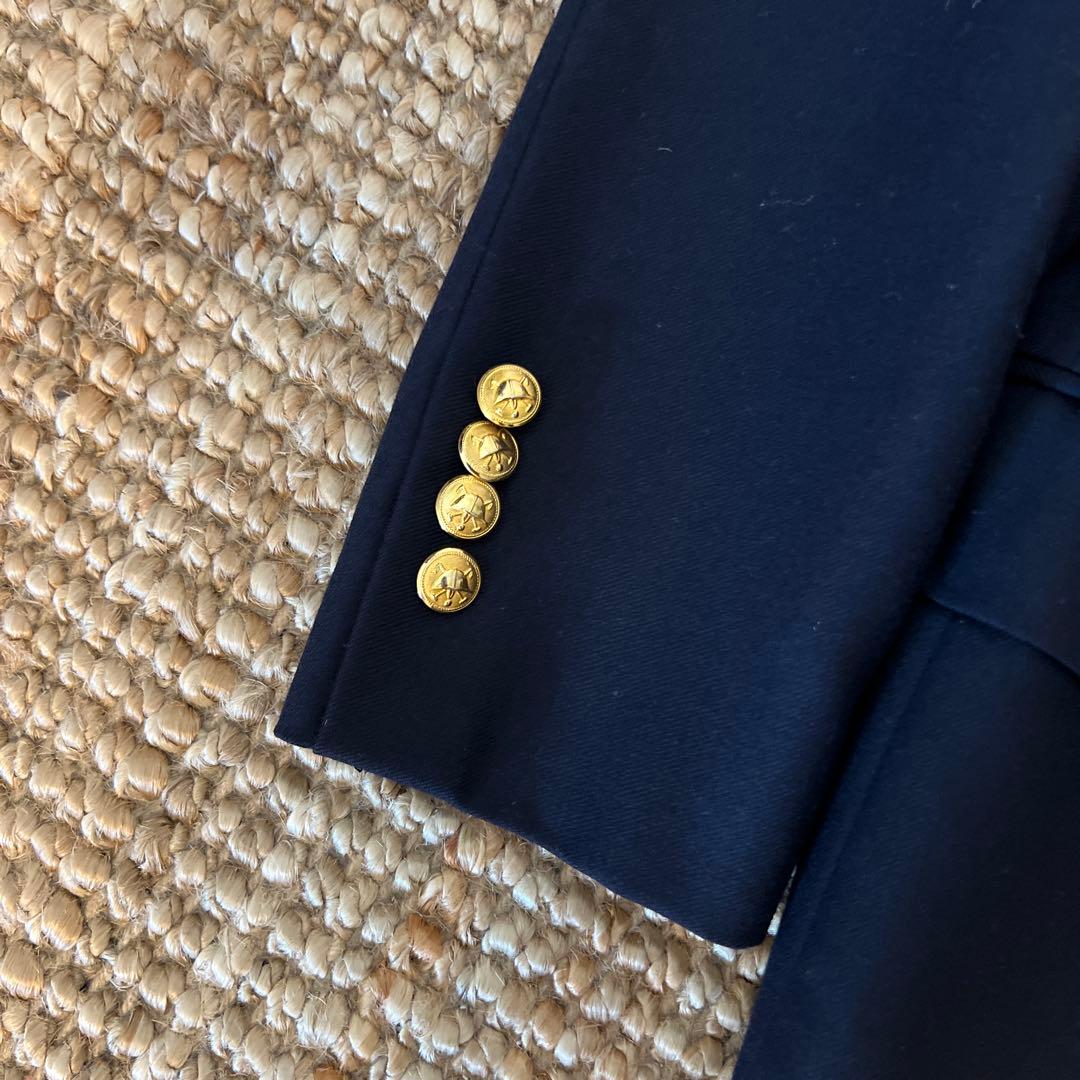 RalphLauren長袖シャツ L紺ブレザーダブル　ジャケット➕シャツセット