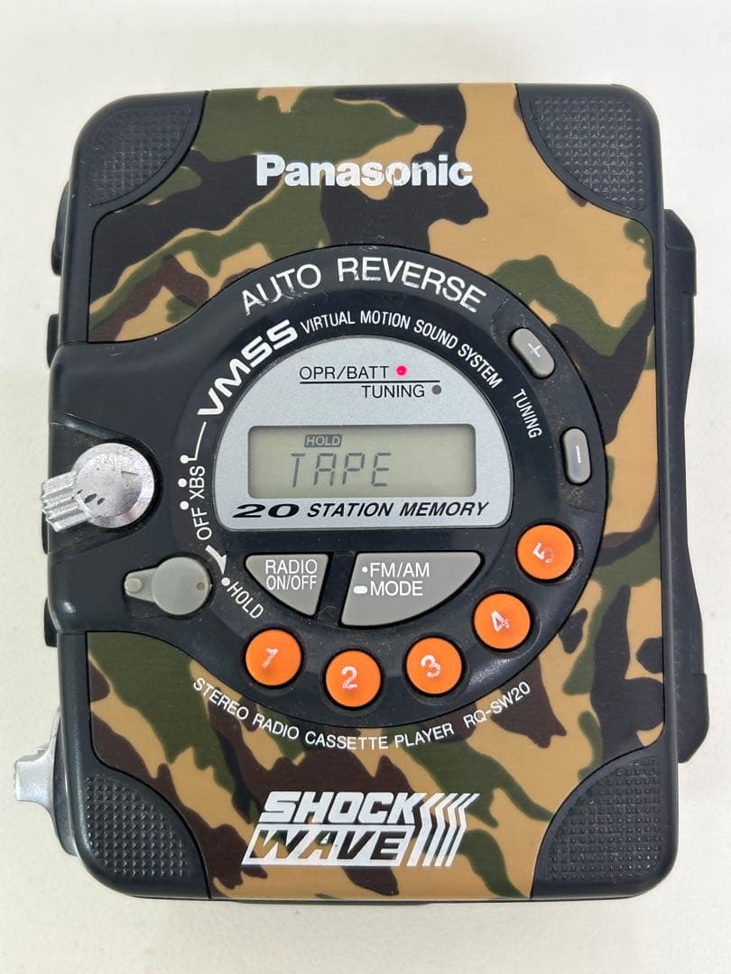 Panasonic SHOCK WAVE カセットプレーヤー 迷彩