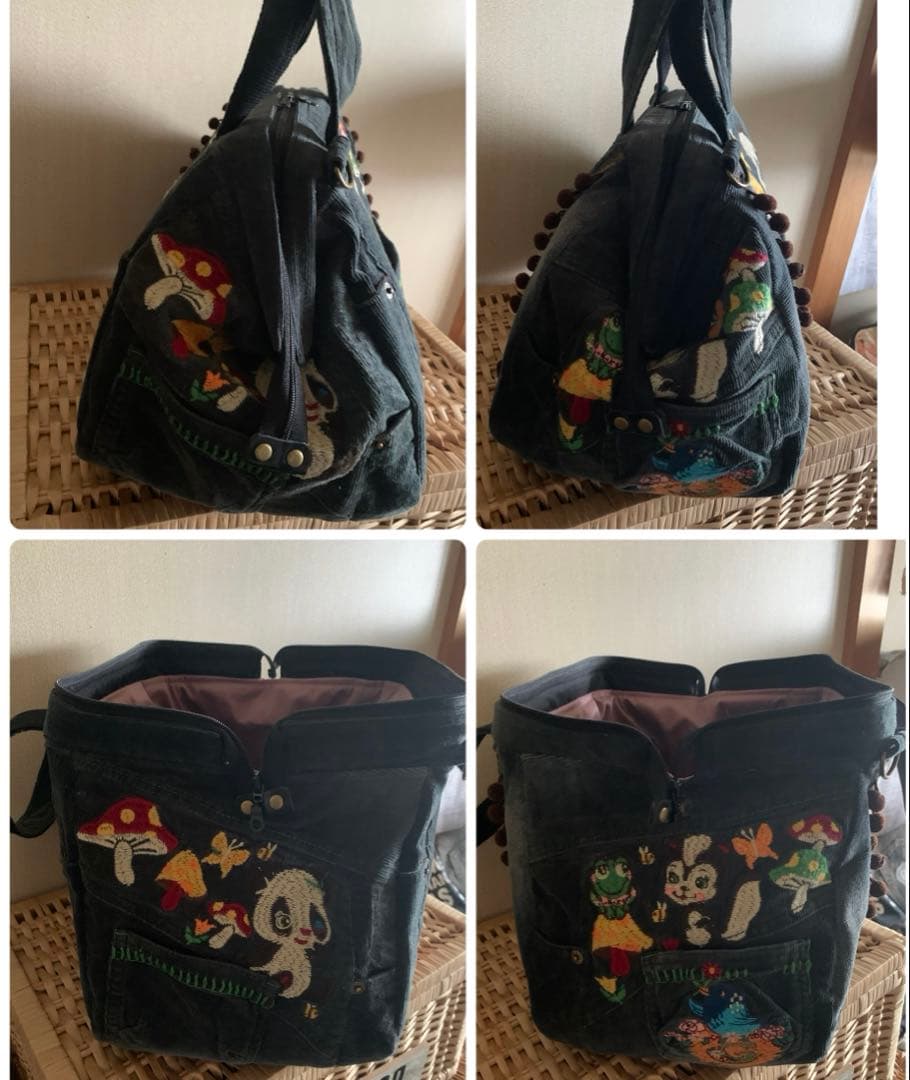 【SA】まんまるトートバッグ(M)、ワイヤー口金ボストンバッグ(L)×3